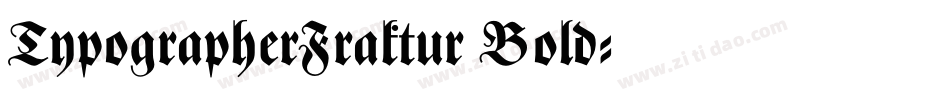 TypographerFraktur Bold字体转换